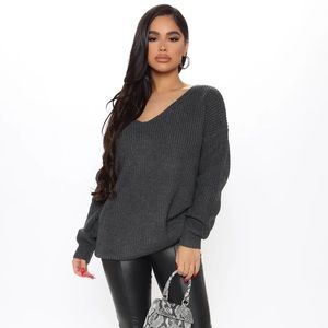 Fashion Nova Early Mornings Oversize Sweater